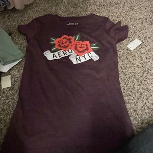Burgundy areopostale top
